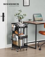 Keukentrolley - 3 metalen planken - serveertrolley -, Huis en Inrichting, Verzenden, Nieuw