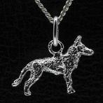 Zilveren Mechelse herder ketting hanger - klein, Verzenden, Nieuw