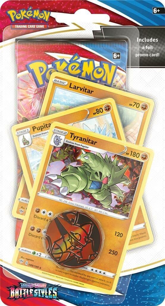Pokémon TCG Battle Styles Premium Checklane (Tyranitar), Hobby en Vrije tijd, Verzamelkaartspellen | Pokémon, Verzenden
