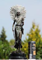 sculptuur, indian girl - 46 cm - brons marmer, Antiek en Kunst