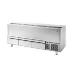 GGM Gastro | Koelkist voor flessen - RVS - 620 | FEI620S, Verzenden, Nieuw in verpakking, RVS Meubilair