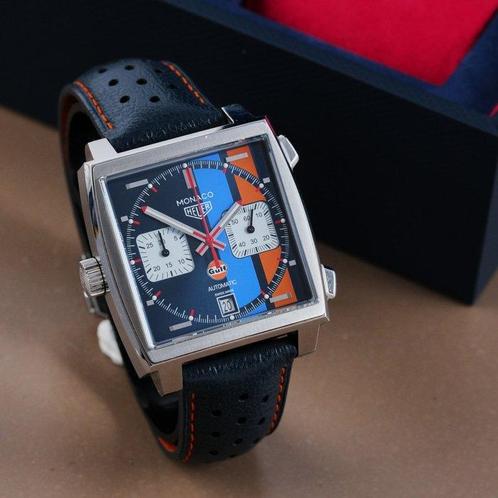 TAG Heuer - Monaco Calibre 11 Chronograph Gulf Special, Sieraden, Tassen en Uiterlijk, Horloges | Antiek