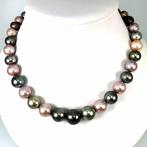 Halsketting Zilver Parel - Parel - Tahiti Rainbow Ø10x14MM, Nieuw