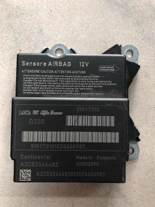 Fiat 500 SRS Airbag module 51897810 A2C53366482, Auto-onderdelen, Elektronica en Kabels, Gereviseerd, 3 maanden garantie, Fiat