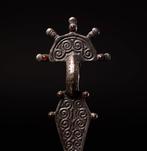 Europa Merovingische zilveren fibula - 11 cm