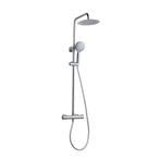 Regendouche Sanilux Chicago Opbouw 25 cm Met Handdouche, Ophalen of Verzenden, Nieuw, Chroom, Kraan