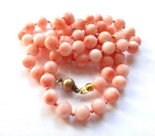 Zonder Minimumprijs - Halsketting 8 kt geelgoud - Koraal -, Sieraden, Tassen en Uiterlijk, Kettingen