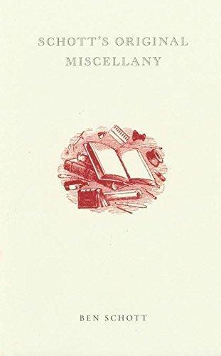Schotts Original Miscellany 9780747563204 Ben Schott, Boeken, Taal | Engels, Gelezen, Verzenden