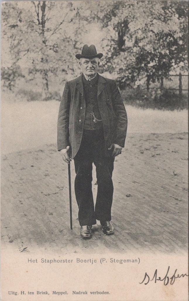 STAPHORST - Het Staphorster Boertje (P. Stegeman), Verzamelen, Ansichtkaarten | Nederland