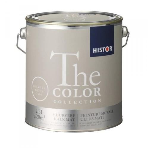 Histor The Color Collection ZIJDEMAT - Gravel Grey 7506 -..., Doe-het-zelf en Verbouw, Verf, Beits en Lak, Verf, Grijs, Nieuw