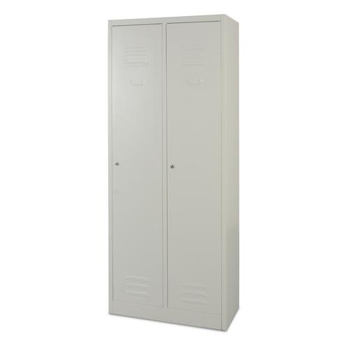 VOORRAAD UITVERKOOP Lockerkast Economy 2 deurs - Lichtgrijs, Huis en Inrichting, Kasten | Lockerkasten, Ophalen of Verzenden