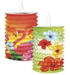 Lampion Tropical Decoratie (set van 2), Kleding | Dames, Carnavalskleding en Feestkleding, Verzenden