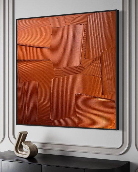 Sarah Schwarzl - Frequency COPPER (Frame included), Antiek en Kunst, Kunst | Schilderijen | Modern