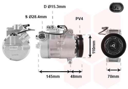 AIRCO COMPRESSOR VOOR BMW 5 E60/E61 2003-2010 64526950152, Auto-onderdelen, Airco en Verwarming, Nieuw, Ophalen of Verzenden