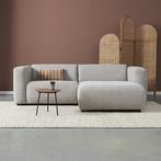 *WOONWINKEL* Kleine Bank Met Chaise Longue Rechts Grijsmix, Huis en Inrichting, Verzenden, Nieuw