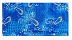 Haarband Multifunctioneel Paisley Print Blauw, Nieuw, Verzenden