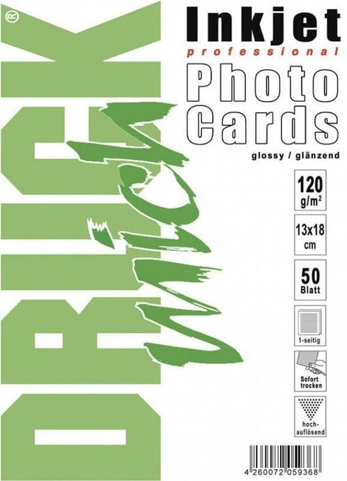 Fotopapier 13x18 cm 120g/m glans 50 vel, Computers en Software, Printerbenodigdheden, Nieuw