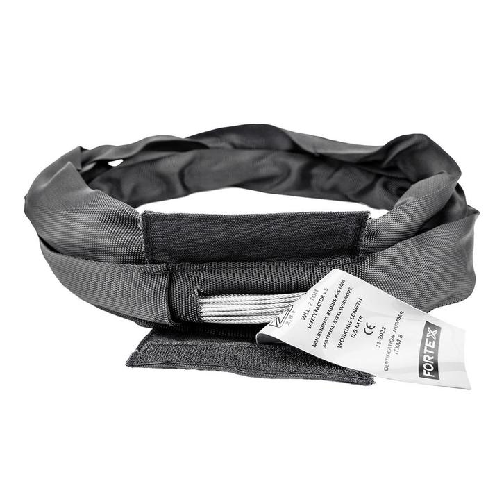 FORTEX Softsteel - rondstrop met stalen kern WLL 2T - 2, Muziek en Instrumenten, Licht en Laser, Verzenden