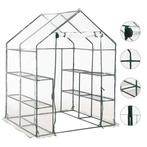 Tuinkas met 8 schappen 143x143x195 cm (Voor in Huis), Verzenden, Nieuw