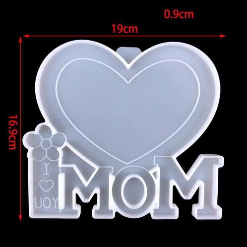 Siliconenmal Fotolijstje Love Mom voor Epoxy Resin, Hobby en Vrije tijd, Knutselen, Nieuw, Ophalen of Verzenden