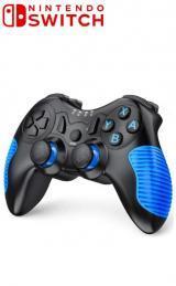 Nintendo Switch Pro Controller Beboncool - Blauw - iDEAL!, Spelcomputers en Games, Spelcomputers | Nintendo Switch, Zo goed als nieuw