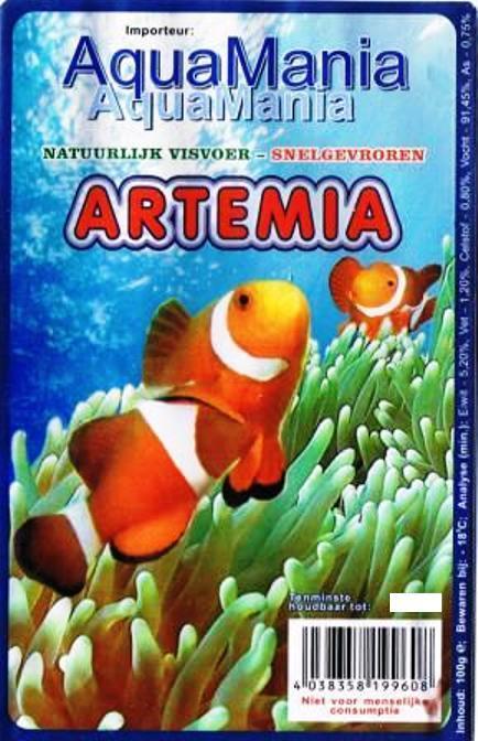 Artemia Diepvries Visvoer, Dieren en Toebehoren, Vissen | Aquaria en Toebehoren, Nieuw, Ophalen of Verzenden