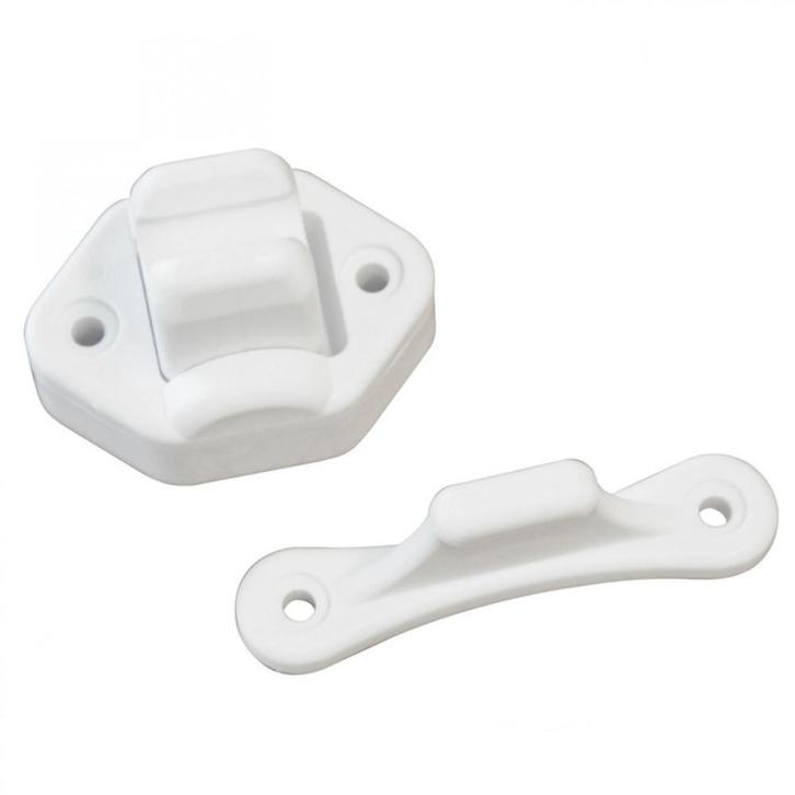 Deurvanger 2-delig Beweegbaar Wit 9mm, Caravans en Kamperen, Kampeeraccessoires, Ophalen of Verzenden