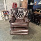 Cheserfield Haeck/Sting Relaxstoel elektrisch - Antiek Bruin, Huis en Inrichting, Ophalen of Verzenden, Nieuw, Leer, Chesterfield