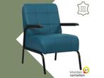 Leren fauteuil Ahead - Toledo Turquoise (blauw), Bohemian, Eigentijds, Industrieel, Klassiek, Modern, Retro, Romantisch, Scandinavisch, Vintage