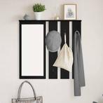 vidaXL Wandgemonteerde kapstok met plank Zwart eiken 84 x 10, Huis en Inrichting, Woonaccessoires | Wandplanken en Boekenplanken