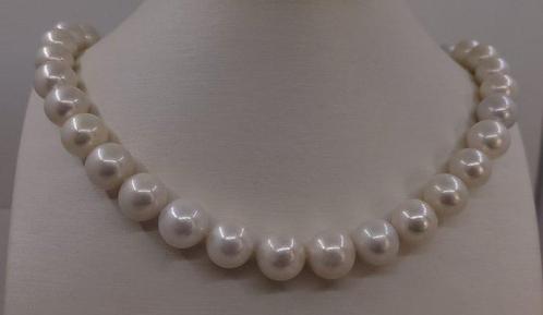 Halsketting 11x13mm Ronde Witte Edison Parels, Sieraden, Tassen en Uiterlijk, Kettingen