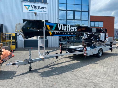 Occasion: AMAK 35.3 aanhangerkraan bouwkraan dakdekkerskraan, Zakelijke goederen, Machines en Bouw | Kranen en Graafmachines, Kraan