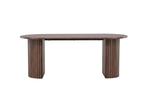 Ovale Eettafel Oakly 200x90 cm Eikenhout Bruin Fineer Jorn, Huis en Inrichting, Tafels | Eettafels, Verzenden, Nieuw