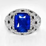 Zonder minimumprijs - Ring - 14 karaat Witgoud, IGI 6,89 ct, Nieuw