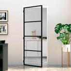 vidaXL Huisdeur 83 x 201,5 x 3,5 cm Aluminium en Gehard Glas, Verzenden, Nieuw