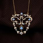 Zonder minimumprijs - Ketting met hanger - 8 karaat Zilver,, Sieraden, Tassen en Uiterlijk, Antieke sieraden