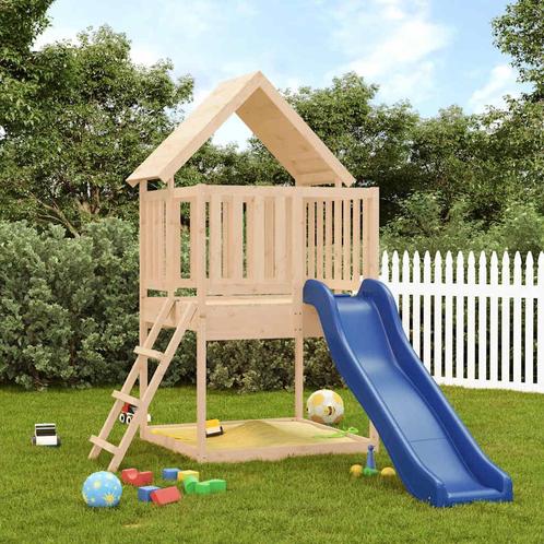 vidaXL Speelhuis massief grenenhout, Kinderen en Baby's, Speelgoed | Buiten | Speeltoestellen, Nieuw, Verzenden