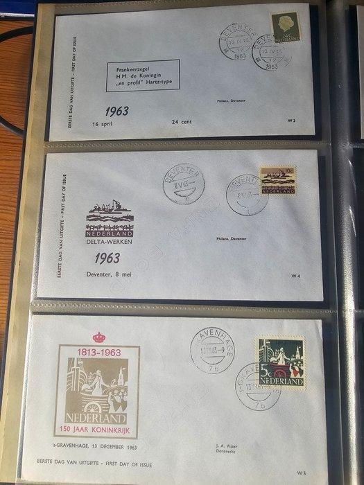 Nederland 1963/2000 - Fdc Philato W enveloppen molenreeks, Postzegels en Munten, Postzegels | Nederland