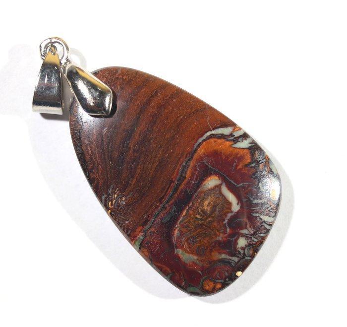 GRATIS VERZENDING Ct. 45.0 Australische Boulder Opal Hanger, Verzamelen, Mineralen en Fossielen