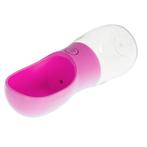 Honden drinkfles on the go met drinkcup 350 ml roze, Ophalen of Verzenden, Nieuw