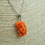 Bloedkoraal - Zilver - Ketting met hanger, Nieuw