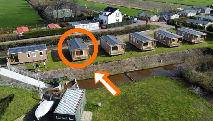 Chalet te koop met vrij uitzicht, Woubrugge Zuid-Holland, Caravans en Kamperen, Stacaravans, tot en met 4