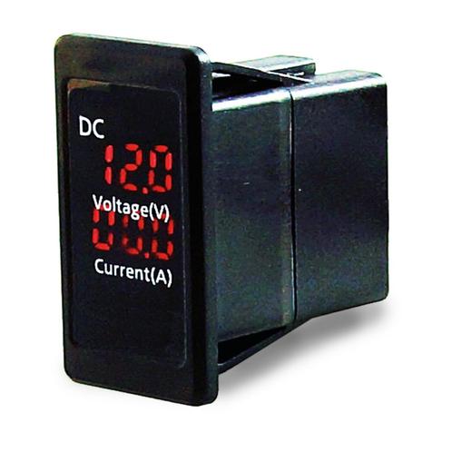 Voltmeter/Ampèremeter Digitaal LED 12-24 Volt model Switch, Watersport en Boten, Navigatiemiddelen en Scheepselektronica, Nieuw