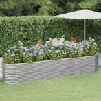 vidaXL Plantenbak 368x80x68 cm gepoedercoat staal, Tuin en Terras, Bloembakken en Plantenbakken, 100 cm of meer, Verzenden, Nieuw