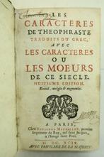 LA BRUYERE (Jean de) - Les caractères de Theophraste