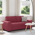 vidaXL 2-zitsbank wijnrood 140 cm stof, Huis en Inrichting, Verzenden, Nieuw, Tweepersoons, Stof