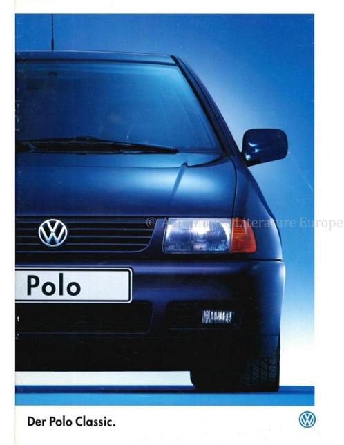 1999 VOLKSWAGEN POLO CLASSIC BROCHURE DUITS, Boeken, Auto's | Folders en Tijdschriften, Volkswagen