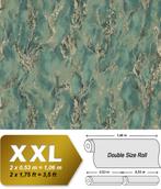 EDEM 421ST28 Grafisch behang en metallic effect groen, Verzenden