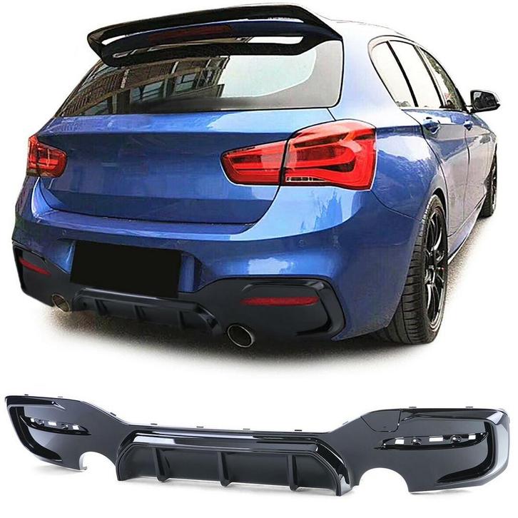 Diffuser M135i M140i Performance Glans BMW F20 F21 LCI B4575, Auto-onderdelen, Carrosserie en Plaatwerk, Nieuw, BMW, Achter