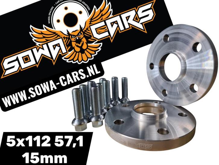 Spoorverbreders VW golf GTI R 7 8 Spacers 5x112 57,1 15mm, Auto-onderdelen, Ophanging en Onderstel, Nieuw, Volkswagen, Verzenden